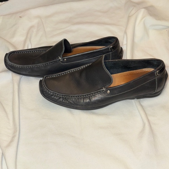 Coach Black Leather Men's Slip-On Loafers - Picture 5 of 5